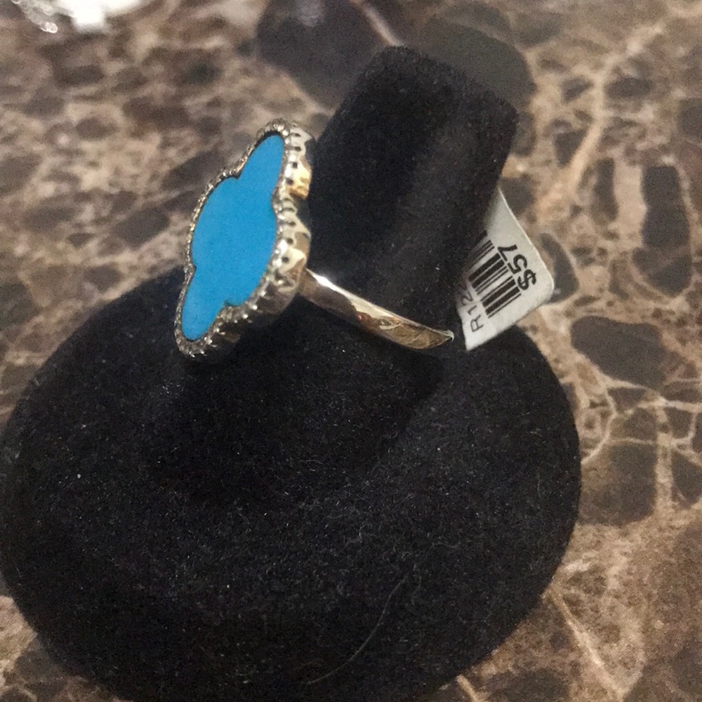 Clover turquoise ring - Picture 2 of 4